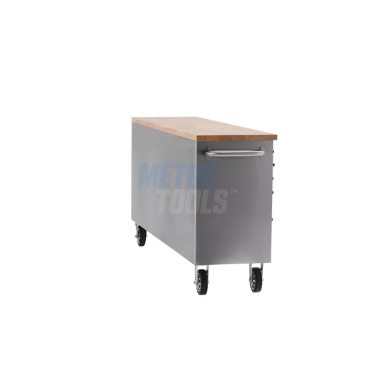 72" Stainless Steel 15 Drawer Roller Tool Cabinet and Workbench