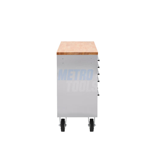 55" Stainless Steel 10 Drawer Roller Tool Cabinet and Workbench