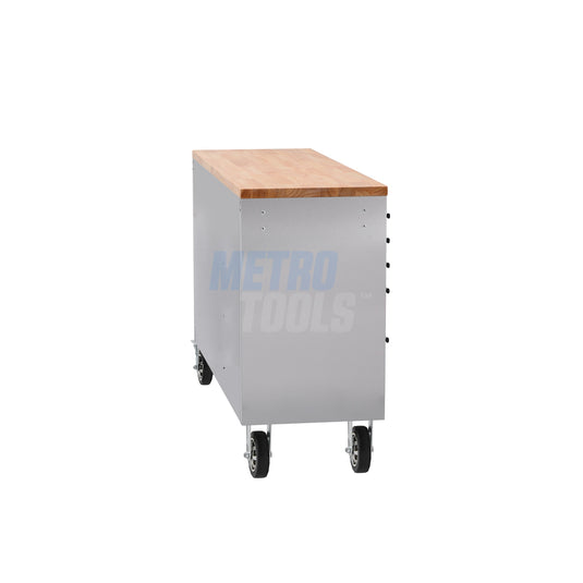 55" Stainless Steel 10 Drawer Roller Tool Cabinet and Workbench