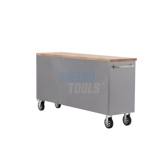 72" Stainless Steel 15 Drawer Roller Tool Cabinet and Workbench