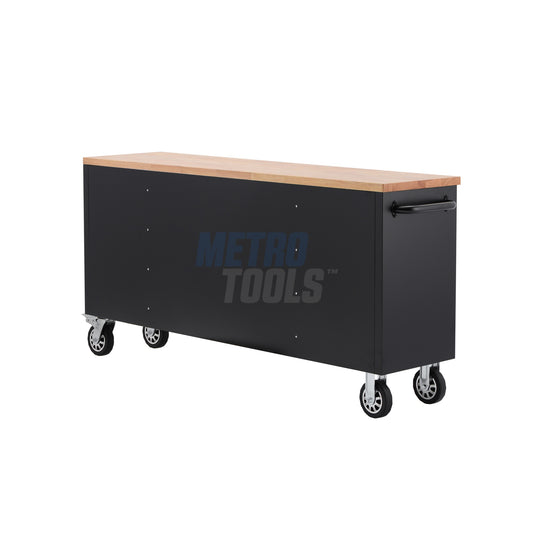 72" Black Tool Cabinet and Workbench