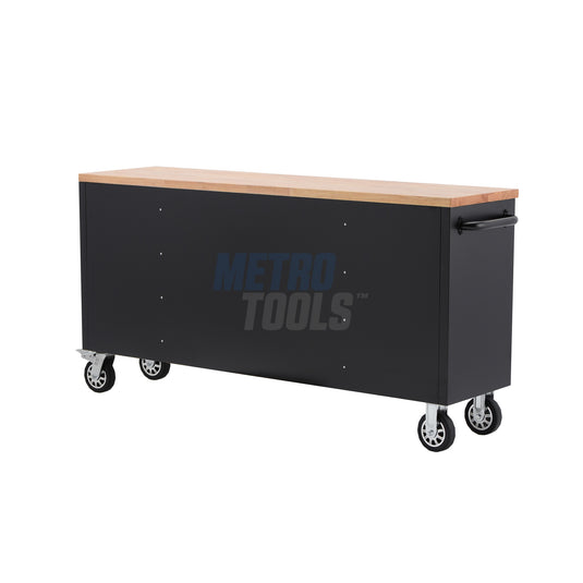 72" Black Tool Cabinet and Workbench