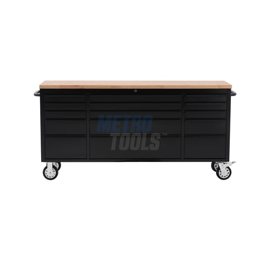 72" Black Tool Cabinet and Workbench