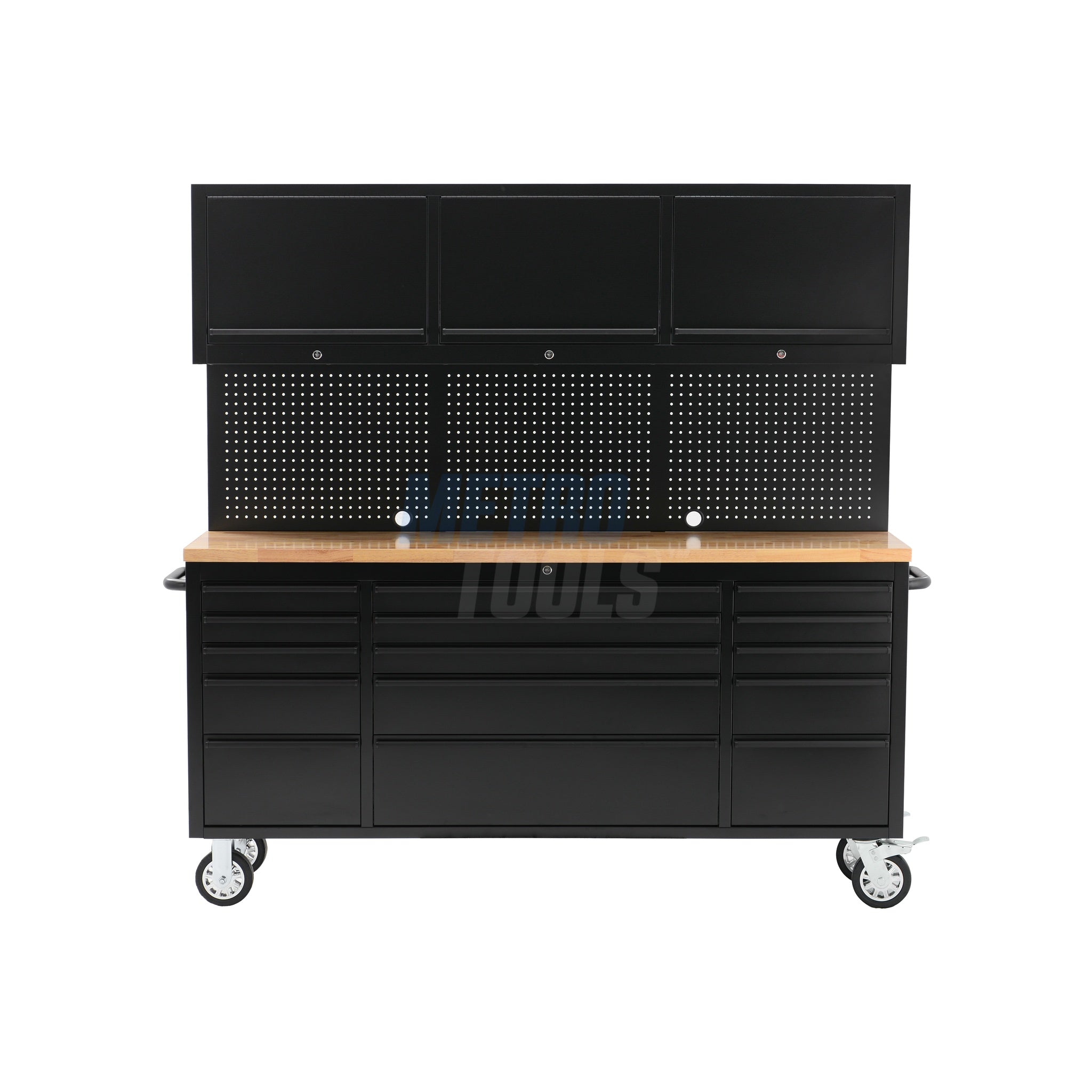 72" black with overhead cabinet