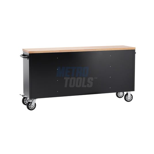 72" Black Tool Cabinet and Workbench