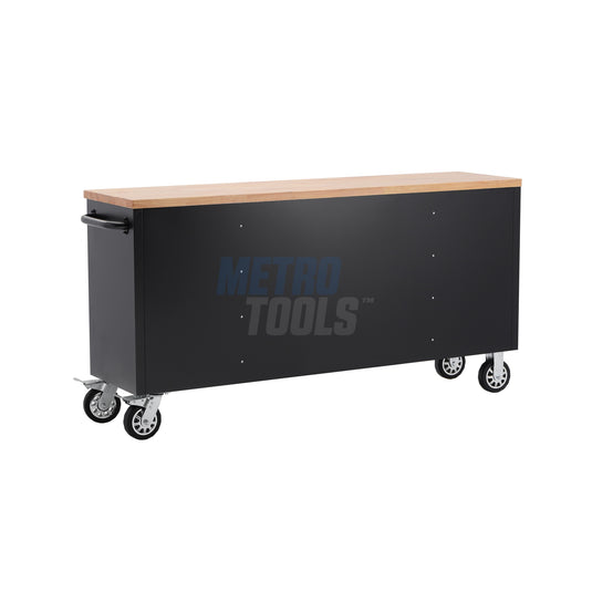 72" Black Tool Cabinet and Workbench