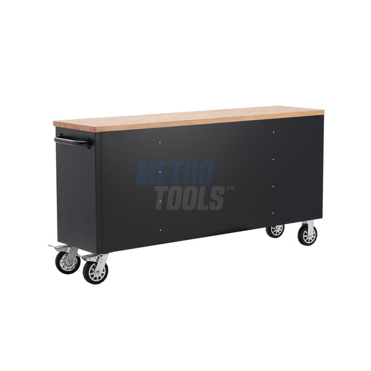 72" Black Tool Cabinet and Workbench