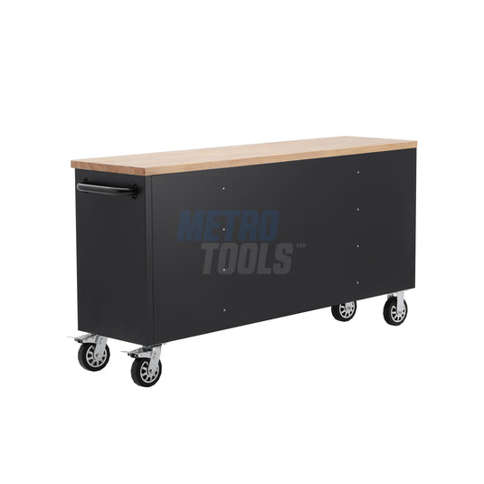 72" Black Tool Cabinet and Workbench