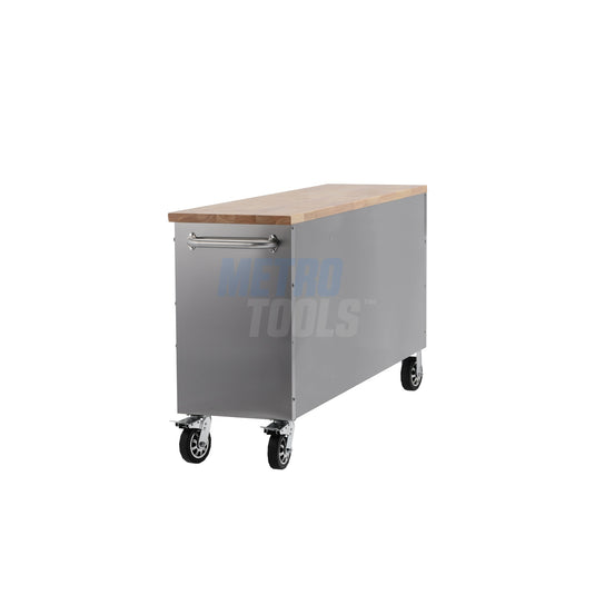 72" Stainless Steel 15 Drawer Roller Tool Cabinet and Workbench