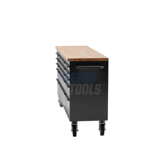 72" Black Tool Cabinet and Workbench