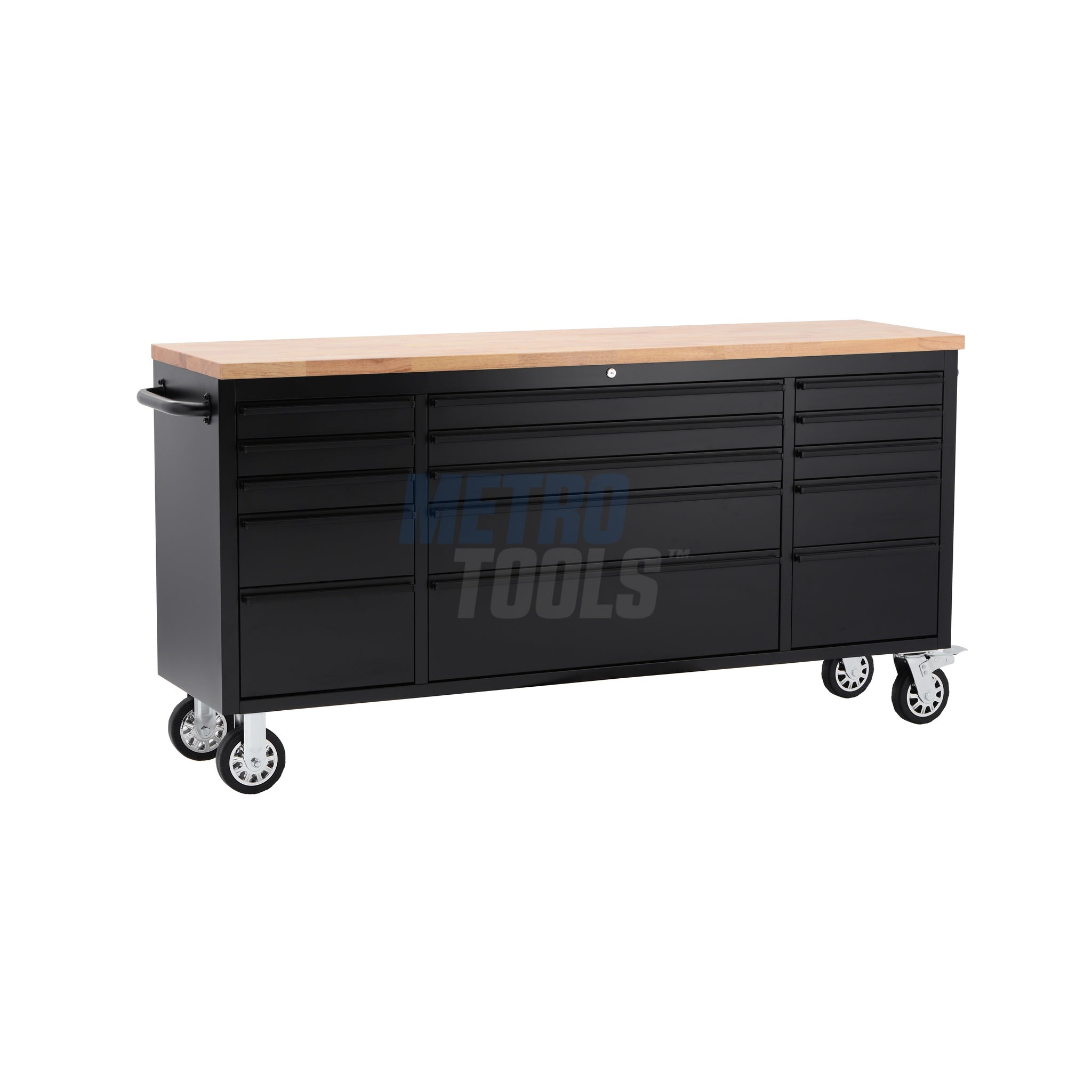 72" Black Tool Cabinet and Workbench