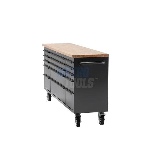 72" Black Tool Cabinet and Workbench
