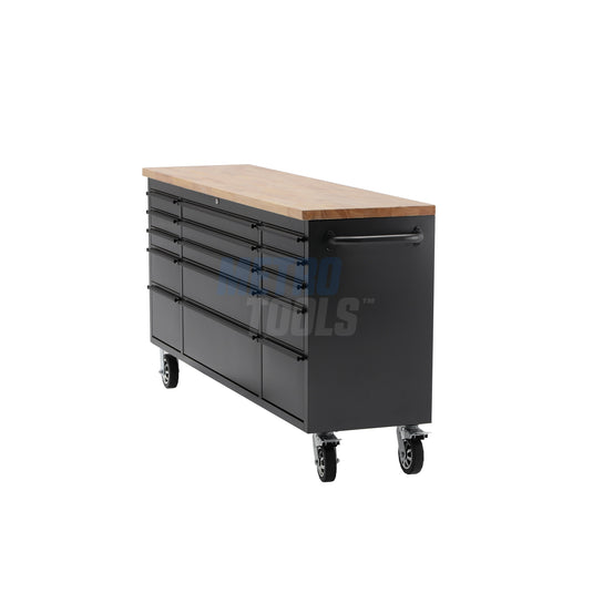 72" Black Tool Cabinet and Workbench