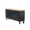 72" Black Tool Cabinet and Workbench