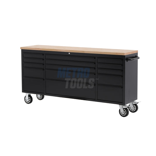 72" Black Tool Cabinet and Workbench