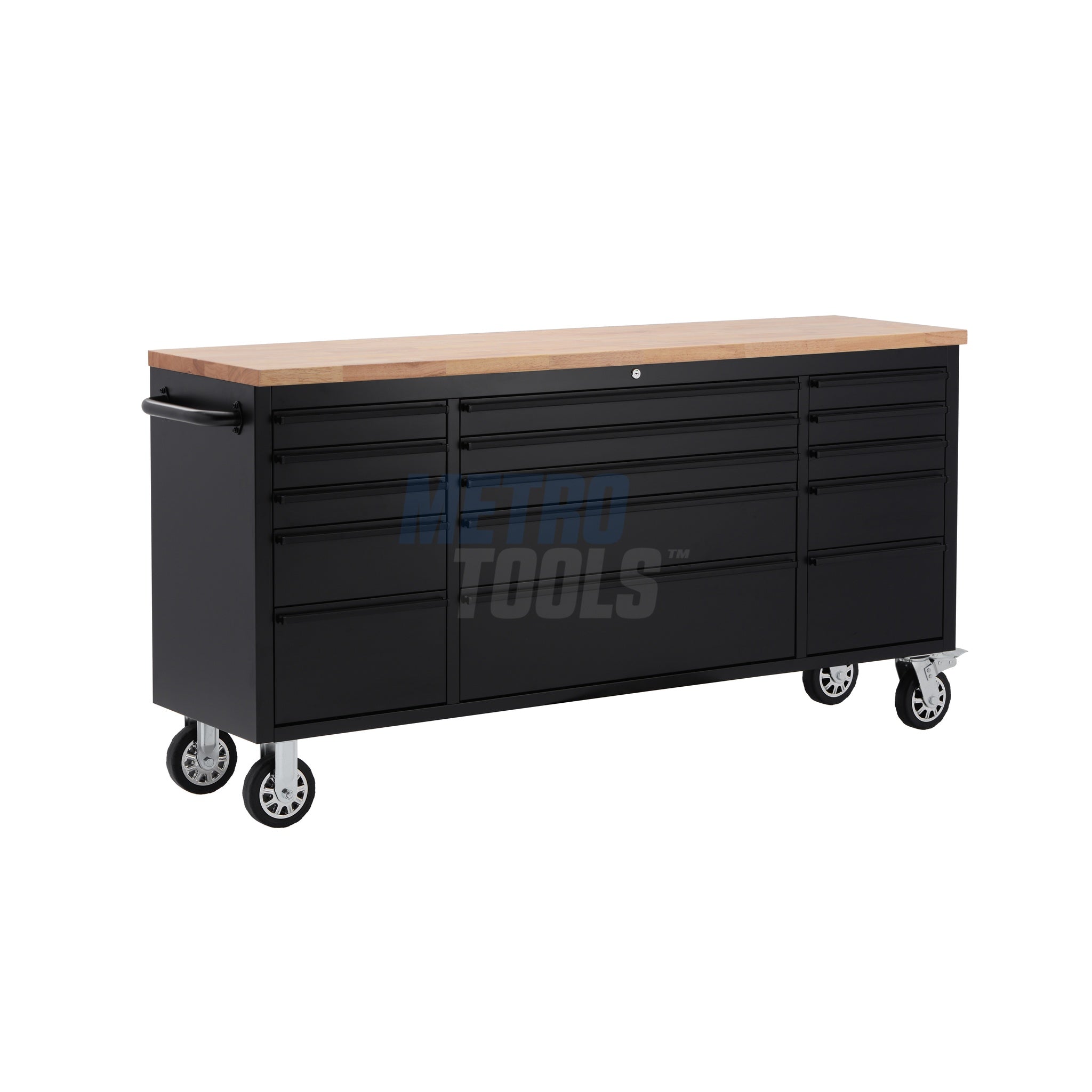 72" Black Tool Cabinet and Workbench
