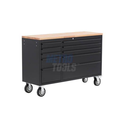 55" Black Tool Cabinet and Workbench