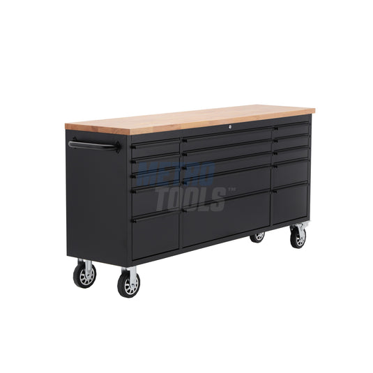 72" Black Tool Cabinet and Workbench