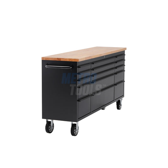 72" Black Tool Cabinet and Workbench