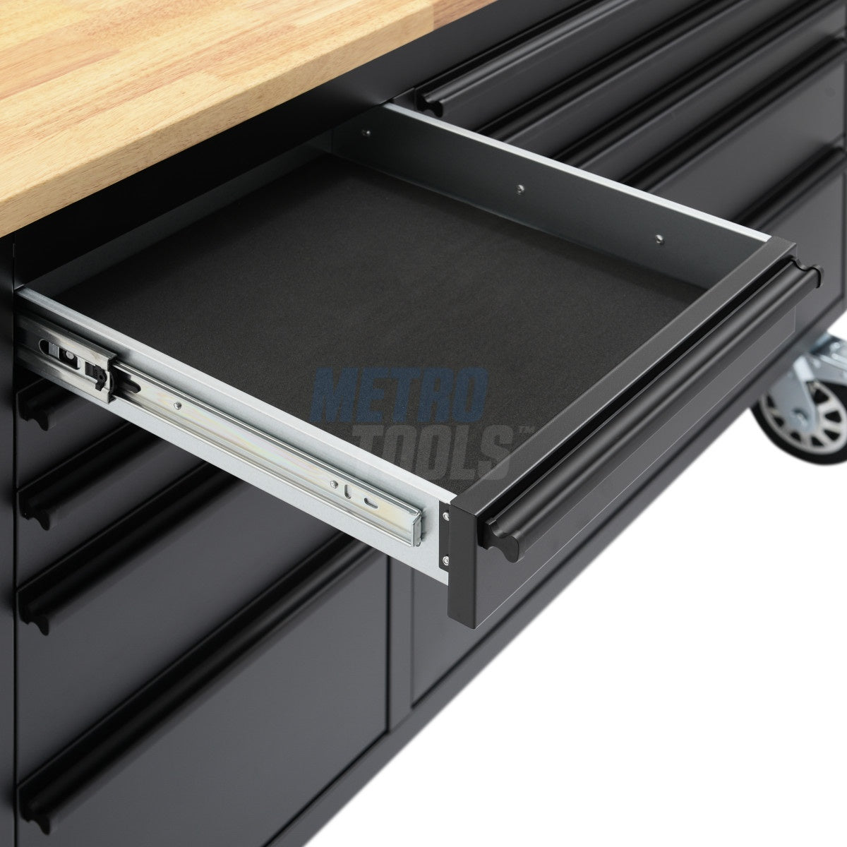 72" Black Tool Cabinet and Workbench