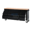72" Black Tool Cabinet and Workbench
