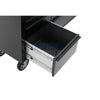 72" black with overhead cabinet