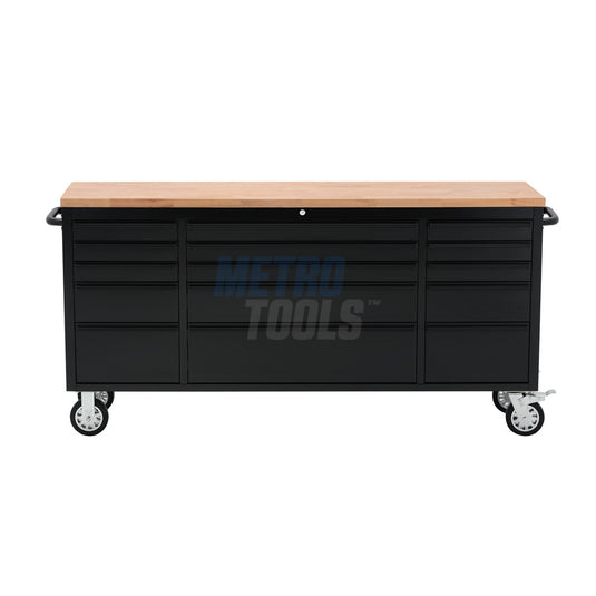 72" Black Tool Cabinet and Workbench