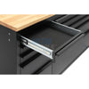 72" black with overhead cabinet