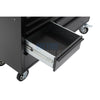 72" black with overhead cabinet