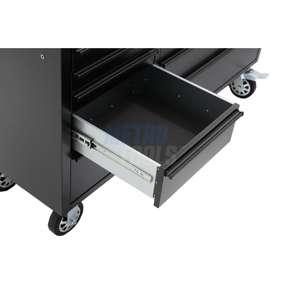 72" black with overhead cabinet