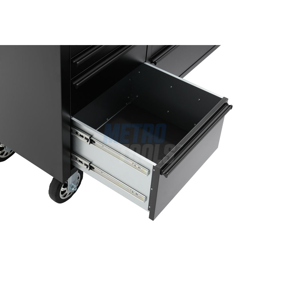 72" black with overhead cabinet