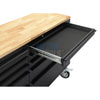 72" black with overhead cabinet