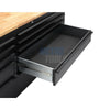 72" black with overhead cabinet