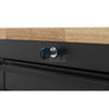 72" black with overhead cabinet