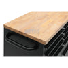 72" black with overhead cabinet