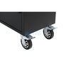 72" black with overhead cabinet