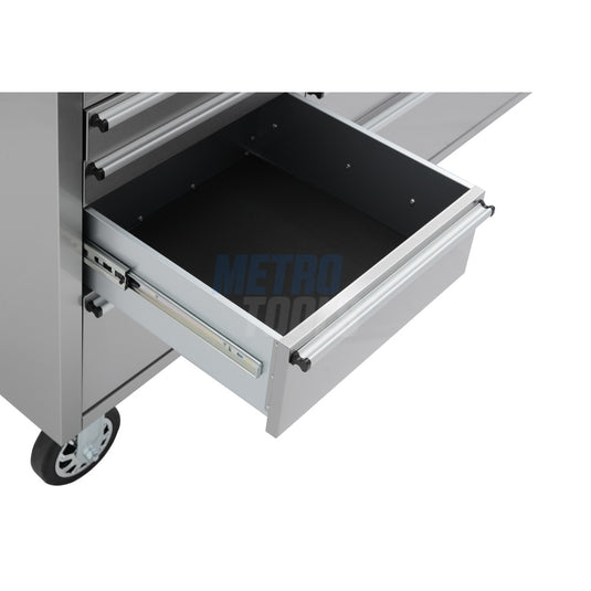 72" stainless steel with overhead cabinet