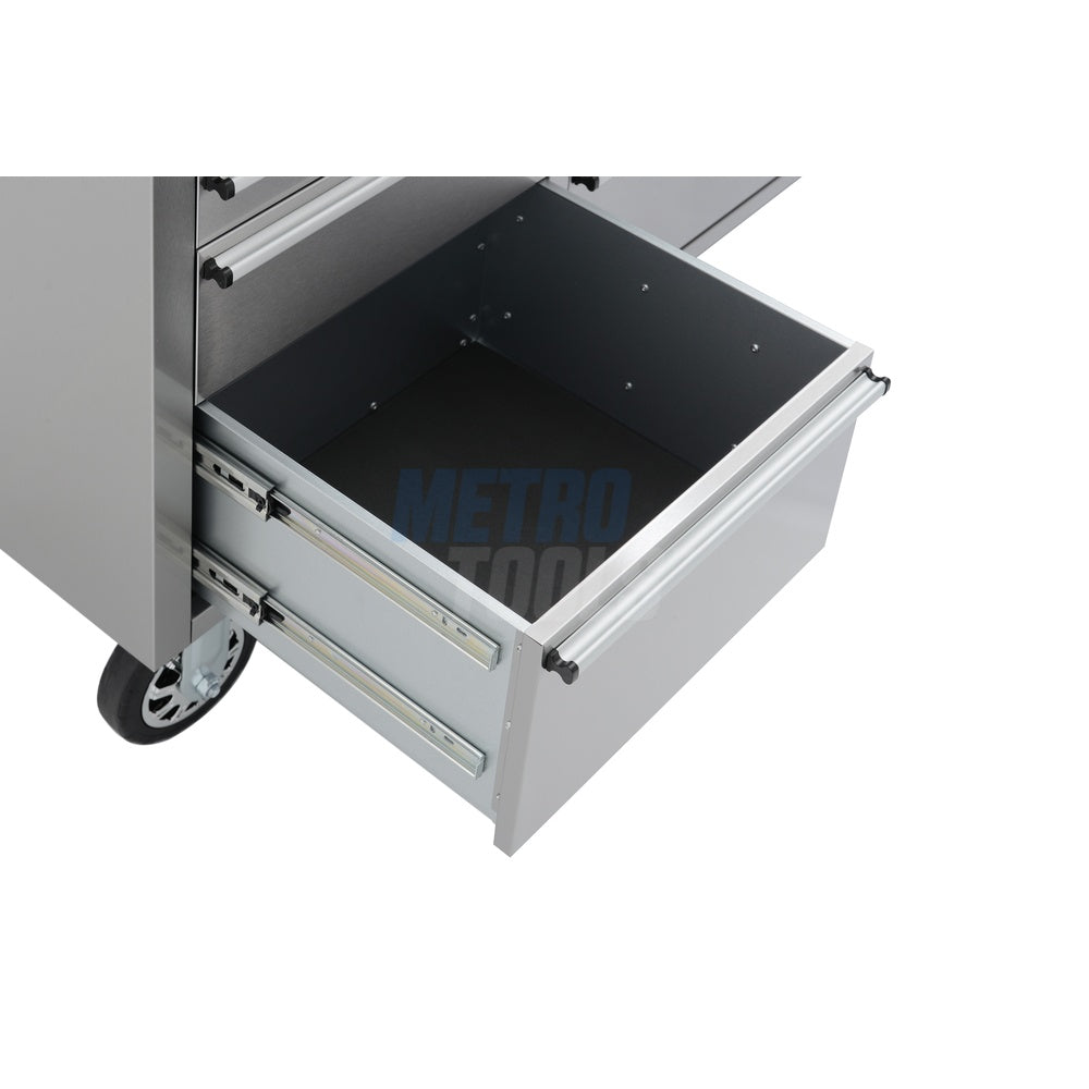 72" stainless steel with overhead cabinet