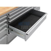 72" stainless steel with overhead cabinet