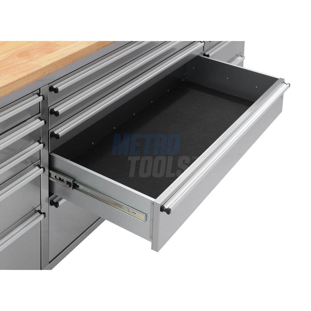 72" stainless steel with overhead cabinet