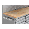 72" stainless steel with overhead cabinet