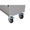 72" stainless steel with overhead cabinet