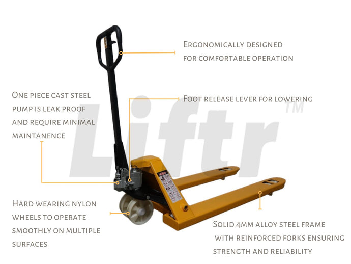 Liftr Hand Pallet Jack 3000kg 685mm x 1150mm